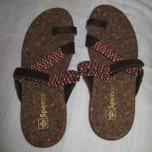 NEW Spenco French Roast Island Slide Comfort Orthotic Sandal 8.5